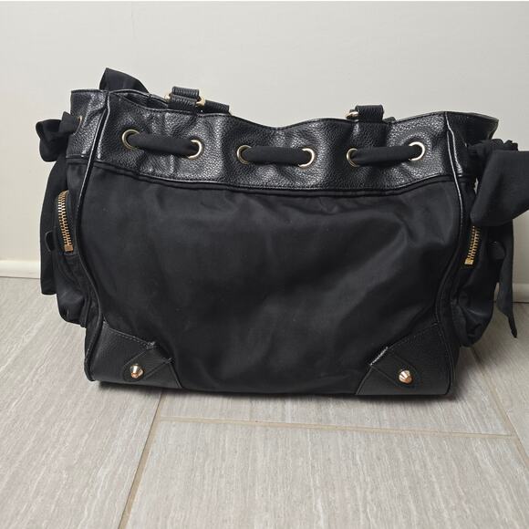 VTG Juicy Couture Black Nylon Malibu Daydreamer Bag – Y2K Tote Purse - Picture 5 of 13